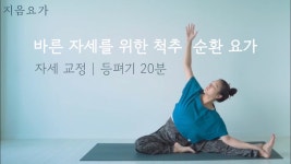 네이버 인플루언서 [네이버 인플루언서] 바른 자세를 위한 척추 순환 요가 | 자세교정 | 등펴기 20분 by.지음요가(jiumyoga)