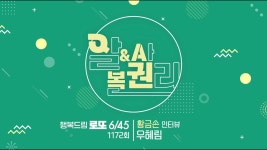 행복드림로또6/45 1172회 황금손 [우혜림] 인터뷰 - 메이드 인 원더걸스 마이너 갤러리