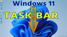 [Tips] Transparent Taskbar in Windows 11 | Windows 11... Taskbar in Windows 11 | Windows 11 Transparent Glass looking Taskbar