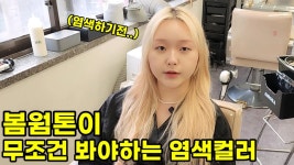 네이버 인플루언서 [네이버 인플루언서] 봄웜톤이 무조건 봐야하는 염색컬러(봄웜톤염색 추천,퍼스널컬러 염색)