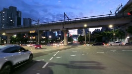 부산 연산역에서 부산 아시아드 경기장까지 운행영상 - 도시 갤러리
