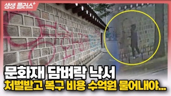 경복궁(문화재) 담벼락 낙서훼손 처벌받고 복구비용 수억원 물어내야 - 기타 국내 드라마 갤러리 경복궁(문화재) 담벼락 낙서훼손 처벌받고...