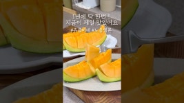 네이버 인플루언서 [네이버 인플루언서] 1년에 딱 ! 한번, 지금이 제일 맛있는 과일 🍈 #노을멜론 #츄릅이네 #삼남매네 #과일