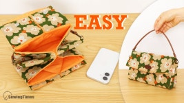 네이버 인플루언서 [네이버 인플루언서] The Easy Way to Make a Purse Bag 🍒 from One Piece of Fabric
