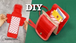 네이버 인플루언서 [네이버 인플루언서] Craft Your Own DIY Necklace Card Wallet 🍒 Fun and Easy Sewing Project!