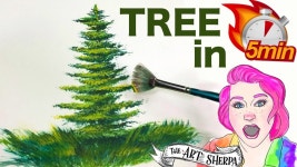 ☆ 팬 브러시 소나무 5 분만에 모든 것을 배울 수 있습니다 ☆ # 2 | TheArtSherpa - YouTube ☆ Fan Brush Pine Tree Learn... 