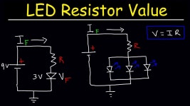 How To Select The Resistor Value In a LED Circuit Using Ohms Law - YouTube How To Select The Resistor Value In a LED Circuit... 