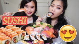 SUSHI PLATTER MUKBANG | Doovi SUSHI PLATTER MUKBANG