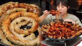 네이버 인플루언서 [네이버 인플루언서] 곱창과 쭈꾸미와 환상조합🐙매운쭈꾸미 곱창 먹방 🔥Spicy Gopchang Jukumi🔥
