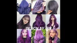 디자인 바이 지인 #애쉬그레이 #애쉬브라운 #바이올렛 #핑크브라운염색 #매트브라운염색 #수유역미용실 #노원역미용실 #긴머리헤어스타일