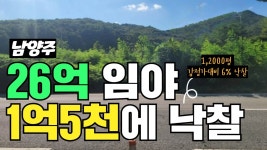 네이버 인플루언서 [네이버 인플루언서] 남양주 26억대 임야 1억5천에 낙찰 (온비드공매)