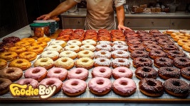 네이버 인플루언서 [네이버 인플루언서] Amazing! Rainbow Desserts Collection (Donuts, Bagle, macaroons, Castella)