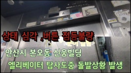 경기도 안산시 상록구 본오동 신웅빌딩 엘리베이터 운행중지 되었습니다. - 승강기 마이너 갤러리