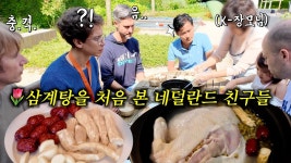 네이버 인플루언서 [네이버 인플루언서] 사위 친구들 건강까지 챙기는 K-장모님 (네덜란드 친구들 삼계탕 반응)