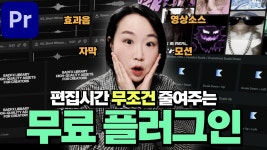 네이버 인플루언서 [네이버 인플루언서] 프리미어 쓴다면 꼭 봐야할 편집시간 무조건 단축시키는 무료 플러그인! [편집하는여자]