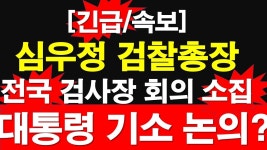 [긴급/속보] 심우정 검찰총장, 전국 검사장 회의 소집. 대통령 기소 논의 [레지스탕스TV, 정광용TV] - YouTube [긴급/속보] 심우정 검찰총장... 