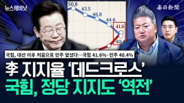 이재명 지지율 데드크로스 국힘 역전 - 기타 국내 드라마 갤러리