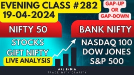 Evening Class 282 | Gap Up or Gap Down Tomorrow 19-04-2024 | #nifty50 #banknifty - YouTube Evening Class 282 | Gap Up or Gap Down... 