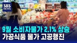 9월 소비자물가 2.1% 상승… 가공식품 물가 고공행진 - 새로운보수당 마이너 갤러리