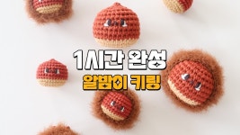 네이버 인플루언서 [네이버 인플루언서] [ENG] 1시간 완성! | 🌰 알밤이 코바늘 뜨개 키링