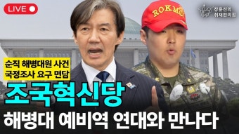 [장윤선채널] 조국혁신당 채해병 국정조사 요구 면담 240613 - 조국X조국혁신당 마이너 갤러리