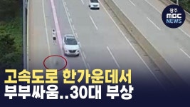 고속도로 한가운데서 부부싸움..30대 부상 - 부동산 갤러리