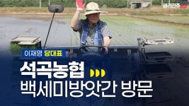 🌾벼 베러 왔습니다!🌾 석곡농협 백세미방앗간 방문 생중계 - 이재명 당대표 - YouTube 🌾벼 베러 왔습니다!🌾 석곡농협 백세미방앗간 방문... 