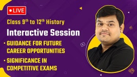 Class 9 to 12 History - Interactive Session With Guidance for Further Career Opportunities (LIVE) - YouTube Class 9 to 12 History... 