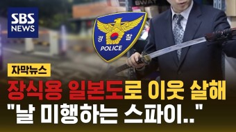 장식용 일본도로 이웃 살해, 
