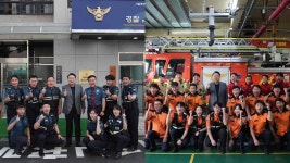 윤대통령, 경찰 지구대·소방서 방문…노고에 감사 - 교정직 갤러리