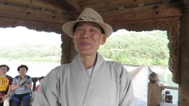 한강,성지스님,안동월영교에서, | Doovi 한강,성지스님,안동월영교에서,