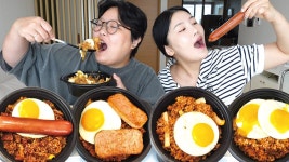 볶음밥 원없이 먹은 날🍳 고슬고슬 고기폭탄 김치볶음밥 마라베이컨볶음밥 닭갈비볶음밥 핫불스팸김치볶음밥 (ft. 뽁당 볶음밥) Mukbang VLOG