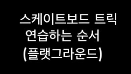 네이버 인플루언서 [네이버 인플루언서] 스케이트보드 기술 배우는 순서! 이대로 해보세요 (맨 땅에서 하는 기술들!)
