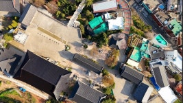 부산광역시 해운대구 우1동 해운정사 부근 항공촬영. - 드론 갤러리