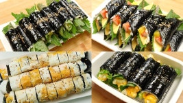 네이버 인플루언서 [네이버 인플루언서] 간단하고 흔한 재료로 만드는 김밥 4가지