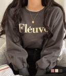 gifteabox - 플래브 기모 맨투맨 - 코디북 플래브 기모 맨투맨