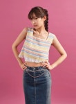 closeclip - 비자 프린지 크롭 나시 C0405 - 코디북 비자 프린지 크롭 나시 C0405