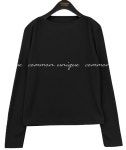 common unique - 로이베 보트 넥 골지 티 - 코디북 로이베 보트 넥 골지 티
