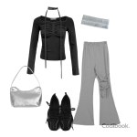 Contest,Cozy,코디북,Silver,Coolgirl,리본,gray,블랙,fall 코디 by soup - 코디북 Contest,Cozy,코디북,Silver,Coolgirl,리본,gray... 