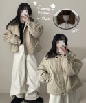HIJJOO - 포본양털카라누빔점퍼 (3color) - 코디북 포본양털카라누빔점퍼 (3color)