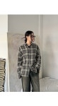 DANGDANG GIRL - 빅사이즈 55-120 레가티 체크 오버핏 박시 긴팔 셔츠 남방 장마룩 - 코디북 빅사이즈 55-120 레가티 체크 오버핏 박시 긴팔... 