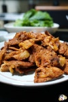 치맥연탄불고기감자탕또치맥부대찌게먹는사진