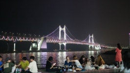 부산 광안리 민락 수변공원 근황