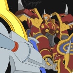 디지몬카이젤그레이몬 그림 그림