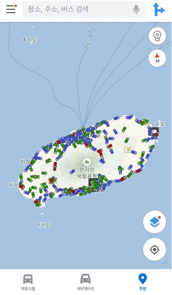 카카오맵 국내 최초 초정밀 제주도 버스 위치 알림 서비스