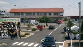 유치원에 교통안전교육 하는 경찰서 스토리