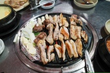 부평 기차길 닭 숯불 구이