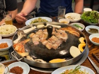 성남에서 오겹살치킨 먹었습니다 성남 성남동 군산회관김군네통닭집