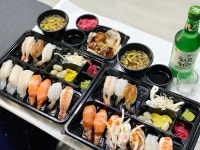 집에서 초밥 먹었습니다 분당 야탑 강스시