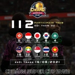 대회 Choáng Super Cup 2vs2 한국 8개팀 참가